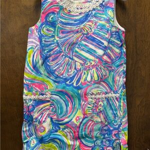 Lilly Pulitzer Kids Dress - Blue, Pink, Green Swirl